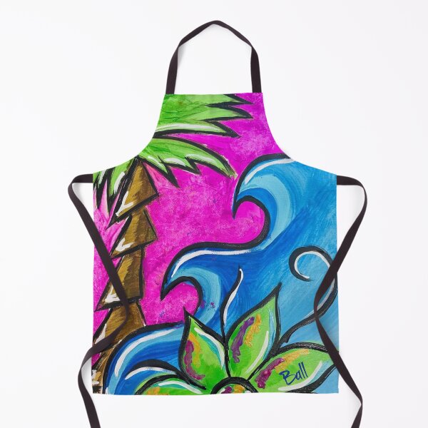 Item preview, Palm Tree & Wave designed and sold by PaintDesignWine.