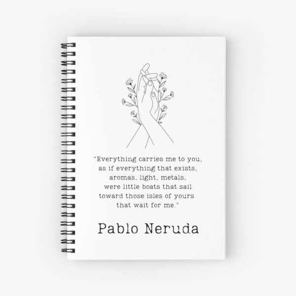 Cuaderno de espiral «& quot; Todo me lleva a ti & quot;» de BookberryGarden  | Redbubble