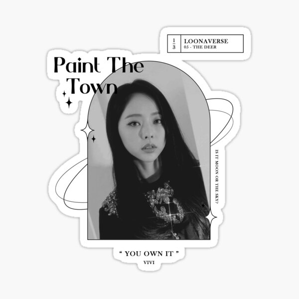 "LOONA PTT (Paint The Town) Vivi" Sticker by tangandmeeg Redbubble