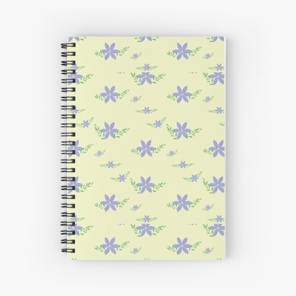 Fresh yellow and purple design Spiral Notebook
