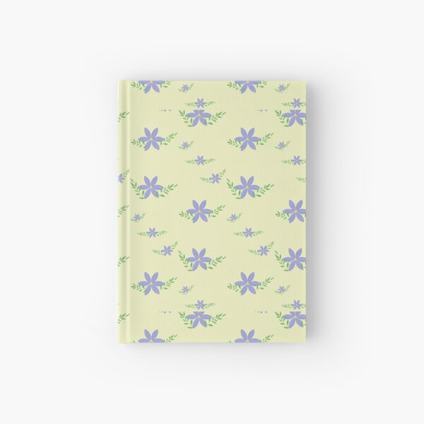 Fresh yellow and purple design Hardcover Journal