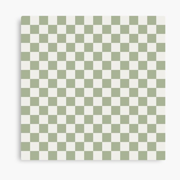 Seamless gingham pattern. Diagonal check print in light green and
