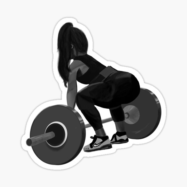 Gym Girl Stickers for Sale