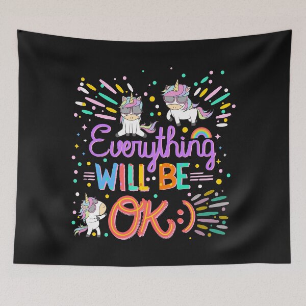 Item preview, Everything will be ok unicorn designed and sold by eiwo87.