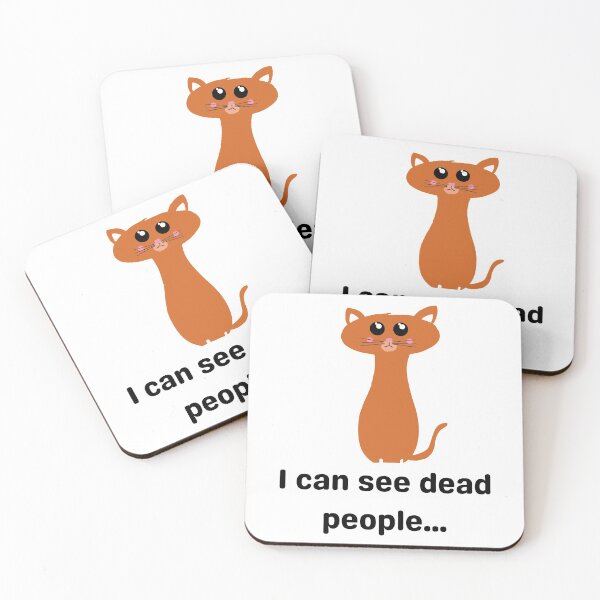 Item preview, Cat I can see dead people designed and sold by Kedo Momo.