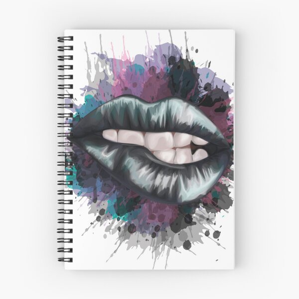 Item preview, lips with watercolor stain - sensual lips with paint designed and sold by amazinGraphic.