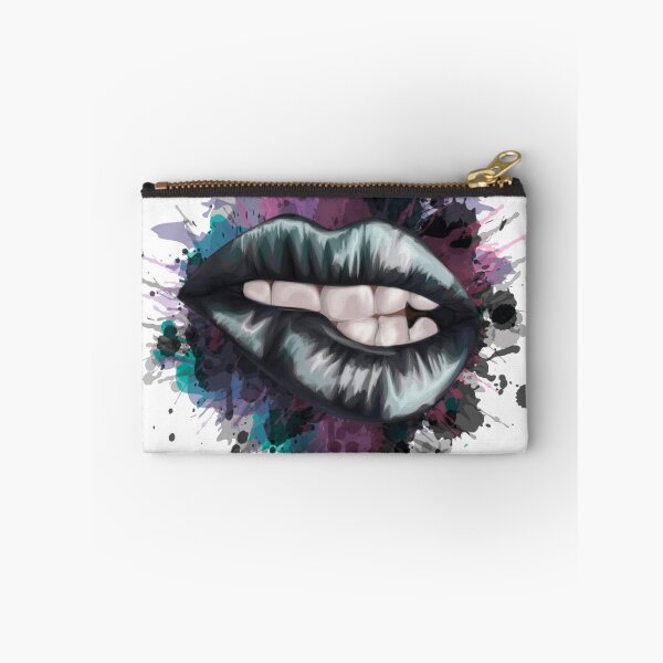 Item preview, lips with watercolor stain - sensual lips with paint designed and sold by amazinGraphic.