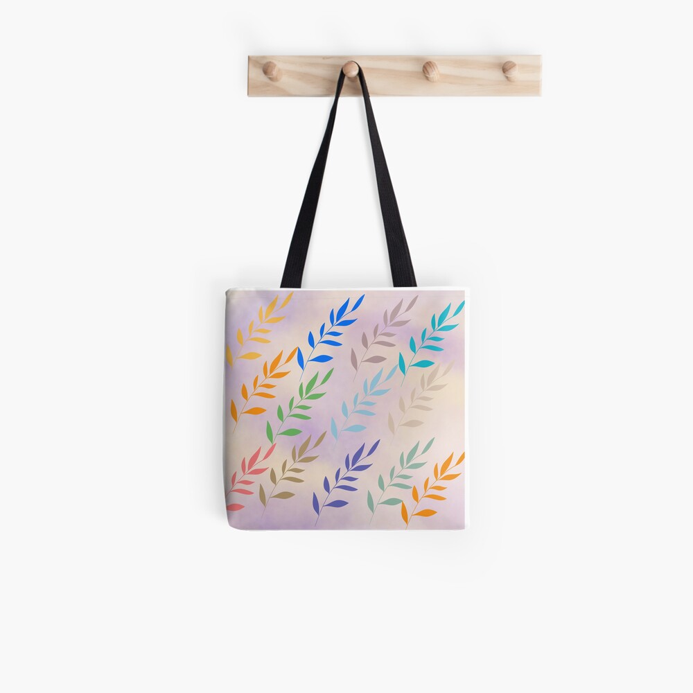 Colorful Leafs pattern Tote Bag
