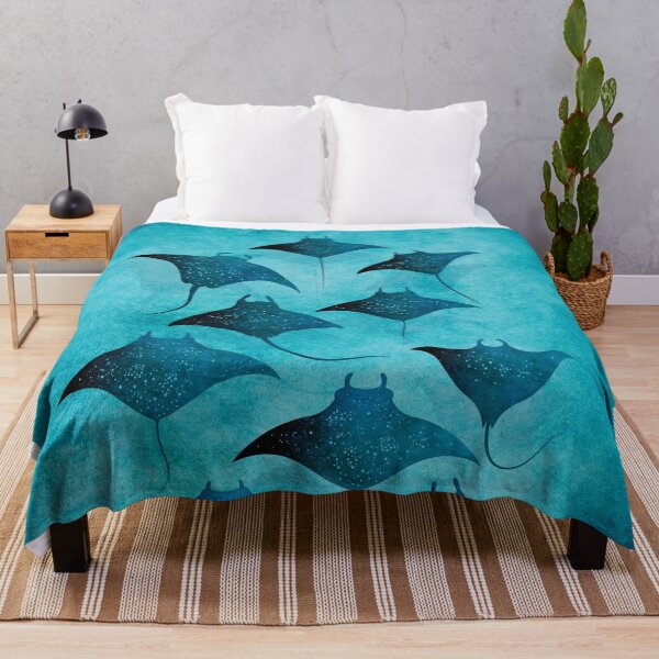 Vista previa del artículo con la obra «Arte De Manta Rayas», diseñado y vendido por SurfolioPrints.
