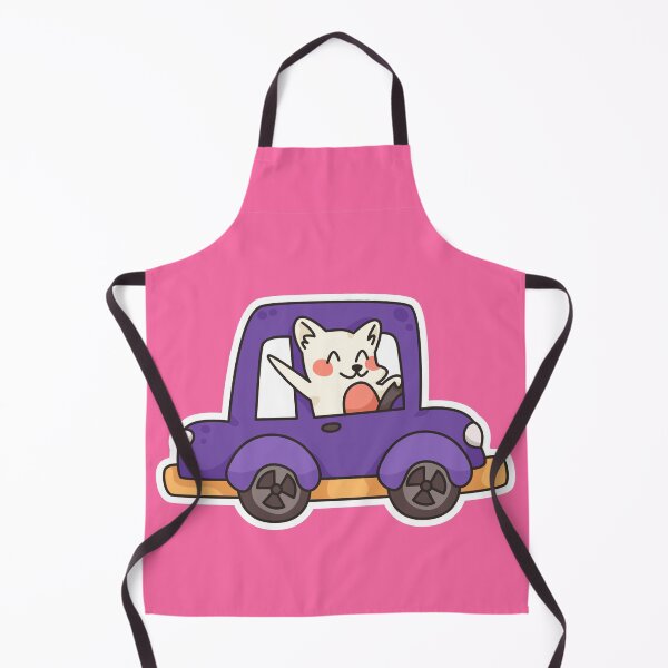 Item preview, Cat Driving Cute Car Cartoon Illustration designed and sold by Peekonet.