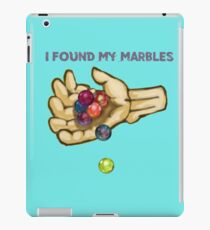 I Found My Marbles iPad Case/Skin