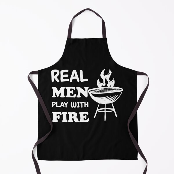 Item preview, Real men play with fire - BBQ Grill lover funny summer T-shirt designed and sold by MTR77.