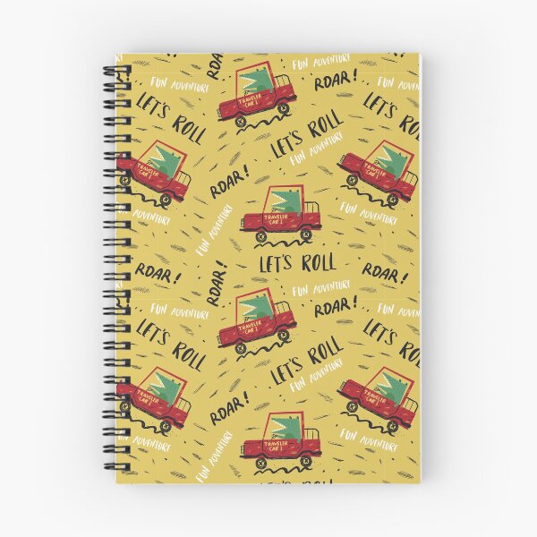 Item preview, Childish Seamless Pattern with Dino Driver designed and sold by Peekonet.