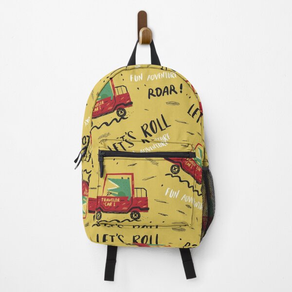 Item preview, Childish Seamless Pattern with Dino Driver designed and sold by Peekonet.