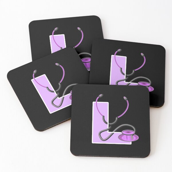 Item preview, md, doctor, letter l, alphabet designed and sold by doctors-apparel.