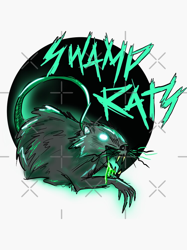 "Swamp Rats" Sticker for Sale by whystherumgone Redbubble