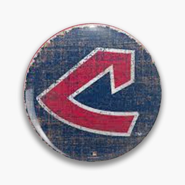 CLEVELAND INDIANS Vintage Baseball Team Logo Retro MLB Badge Pinback Pin  Button