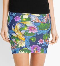 Lotus Koi Pond Mini Skirt