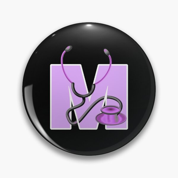 Item preview, rn, md, doctor, letter m,alphabet designed and sold by doctors-apparel.