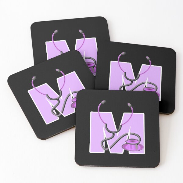 Item preview, rn, md, doctor, letter m,alphabet designed and sold by doctors-apparel.