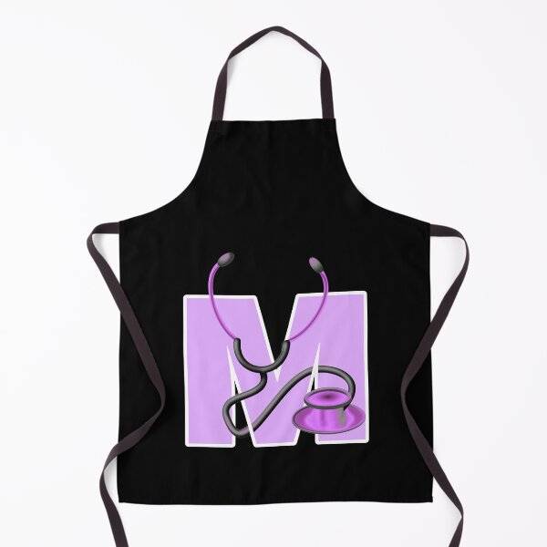 Item preview, rn, md, doctor, letter m,alphabet designed and sold by doctors-apparel.