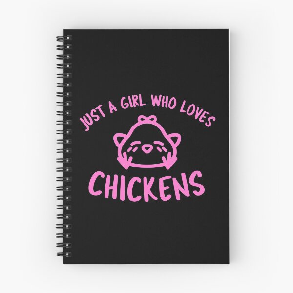 Item preview, Just A Girl Who Loves Chickens -funny chicken design in pink text designed and sold by katiekendall.