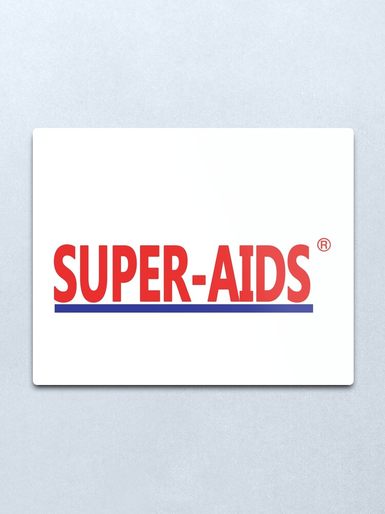 Super Aids Metal Print By Mastheon Redbubble