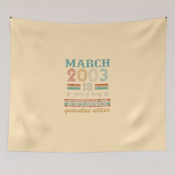Item preview, 18 Years Old 18th Birthday Decoration March 2003 designed and sold by Calan6Javer.