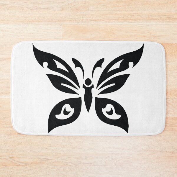 Item preview, Black butterfly tribal tattoo designed and sold by Almusawwir.