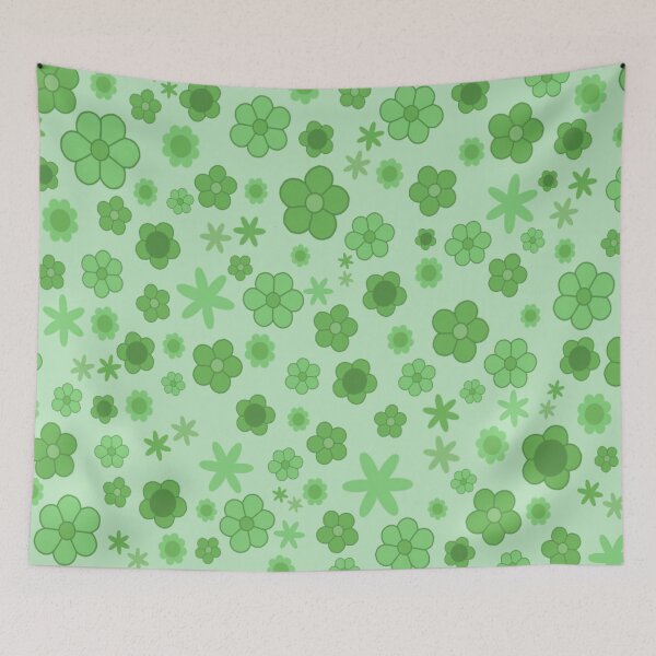 Item preview, Aesthetic Green Floral Pattern designed and sold by tellurica.