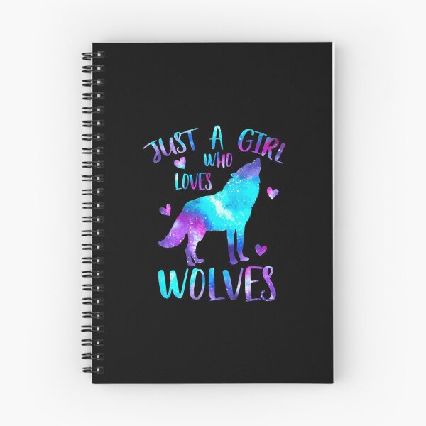 Item preview, Just A Girl Who Loves Wolves Galaxy Space Cute Wolf Gift designed and sold by beckergree.