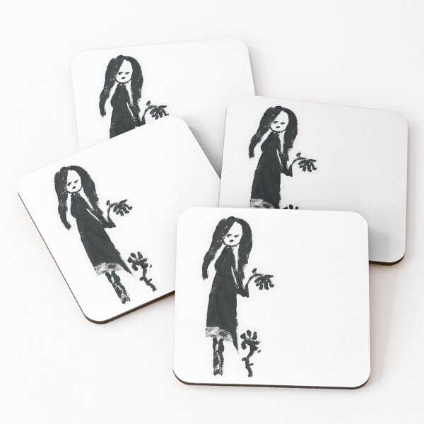 Item preview, Stick girl (III/IV) and flowers (cut-out) designed and sold by FJBourne.