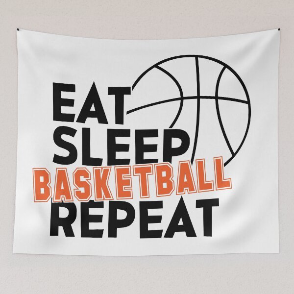 Item preview, Eat Sleep Basketball Repeat-basketballquote designed and sold by shivani21061993.