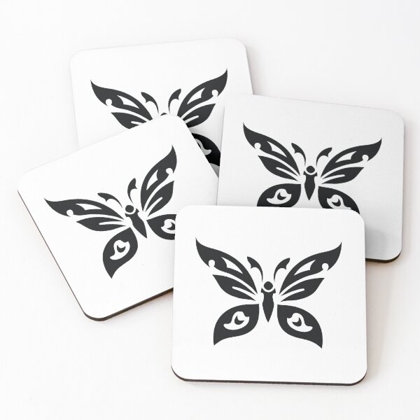 Item preview, Black butterfly tribal tattoo designed and sold by Almusawwir.