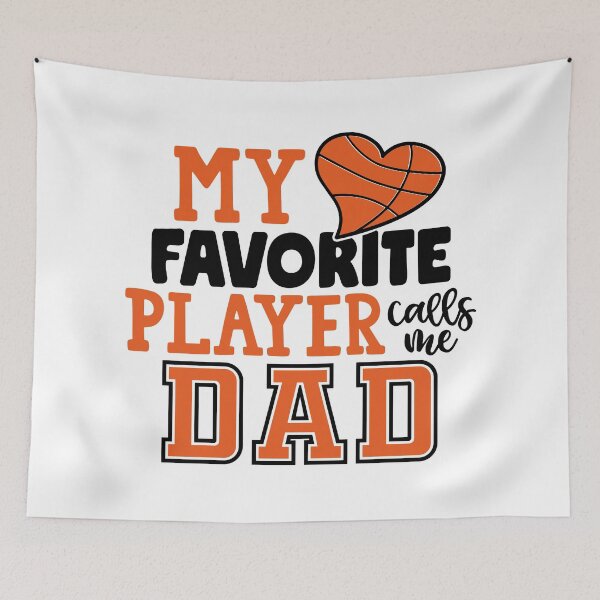 Item preview, My Favorite Player Call me Dad Basketball Repeat-basketball quote designed and sold by shivani21061993.