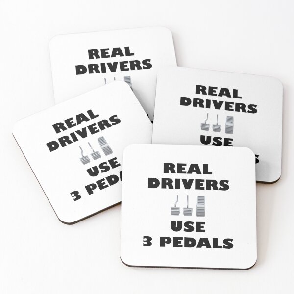 Item preview, REAL DRIVERS USE 3 PEDALS designed and sold by DomGDesign.