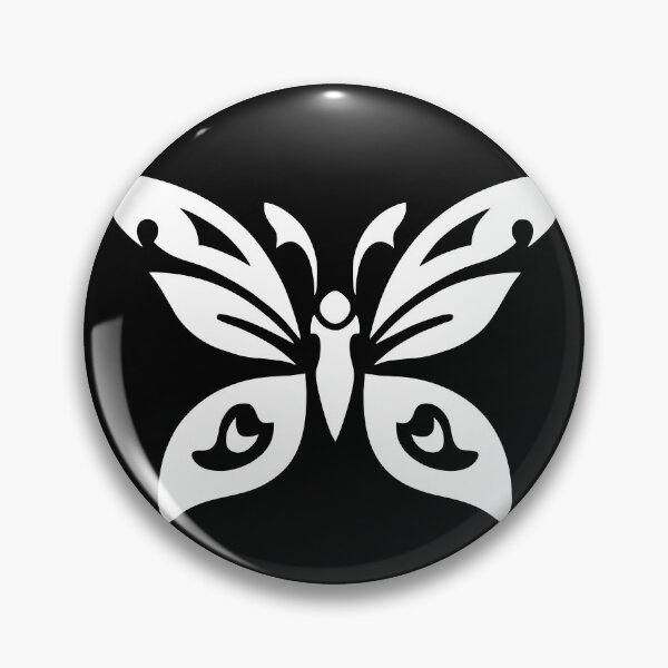 Item preview, White butterfly tribal tattoo designed and sold by Almusawwir.