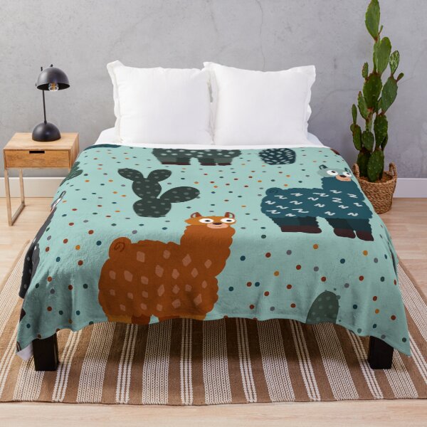 Item preview, Funny llamas among cacti designed and sold by Nadyafilin.