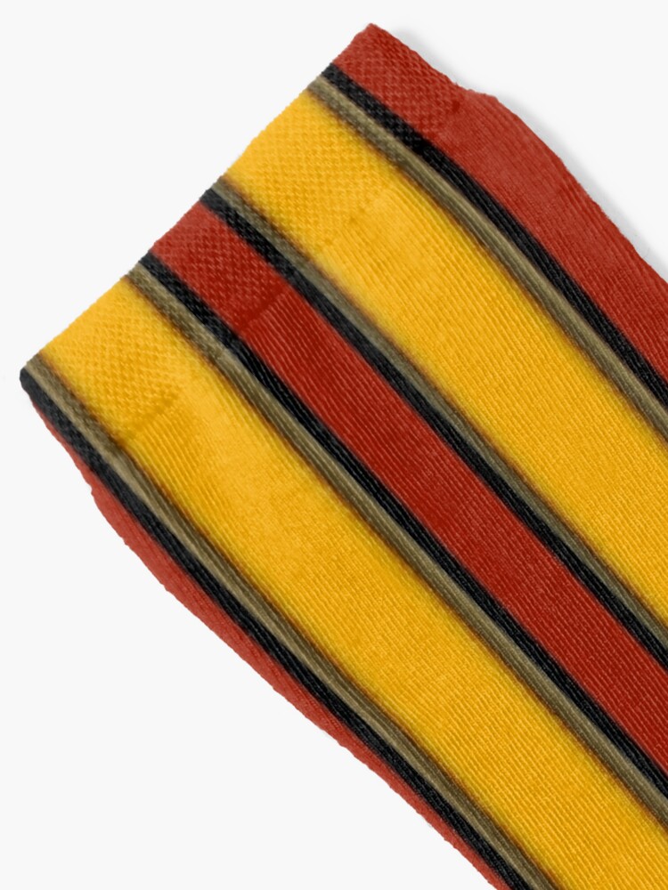 Fairground red & yellow vertical stripes | Socks