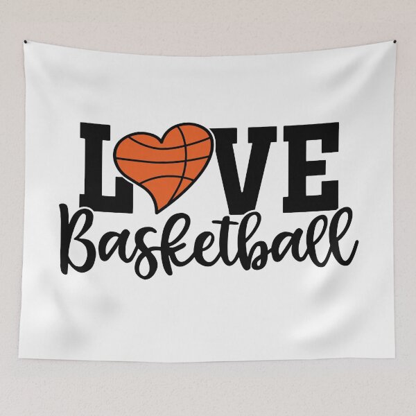 Item preview,  I Love Basketball-basketball quote designed and sold by shivani21061993.