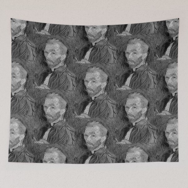 Item preview, Van Gogh (monochrome distressed design) designed and sold by siggyspatsky.