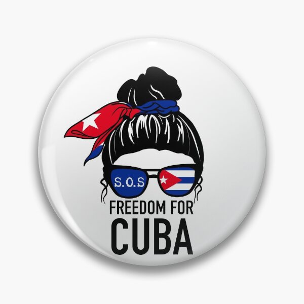 Item preview, Cuba Flag Messy Bun Hair Women Free Cuba SOS Cuba designed and sold by Mixture-DESIGN.