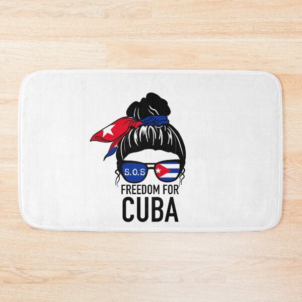 Item preview, Cuba Flag Messy Bun Hair Women Free Cuba SOS Cuba designed and sold by Mixture-DESIGN.