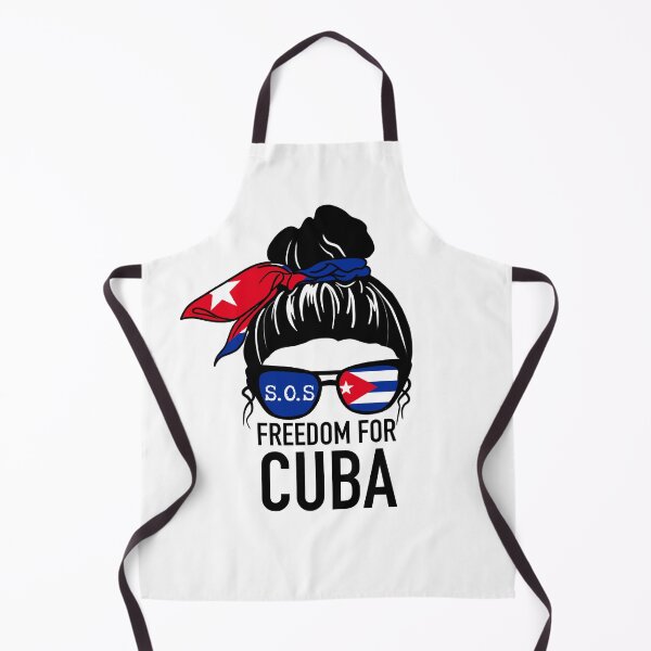 Item preview, Cuba Flag Messy Bun Hair Women Free Cuba SOS Cuba designed and sold by Mixture-DESIGN.