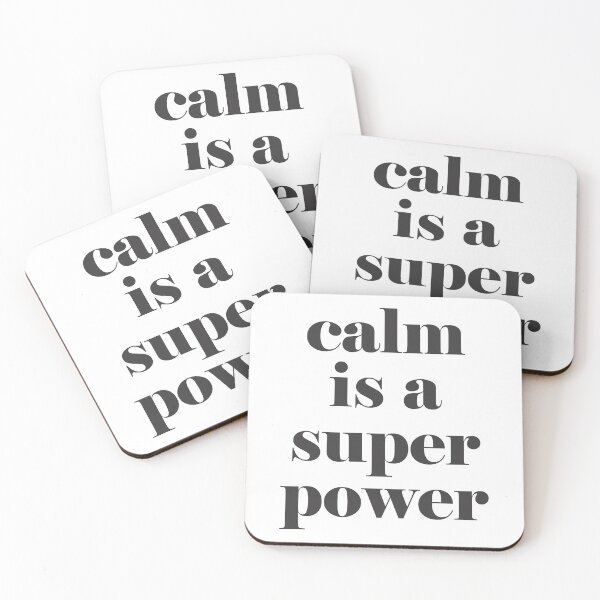 Item preview, Calm is a super power (black version) designed and sold by Diversity-illus.