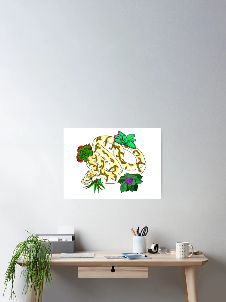 Thumbnail 2 of 3, Poster, Calibee Ball Python designed and sold by TinkerandBone.