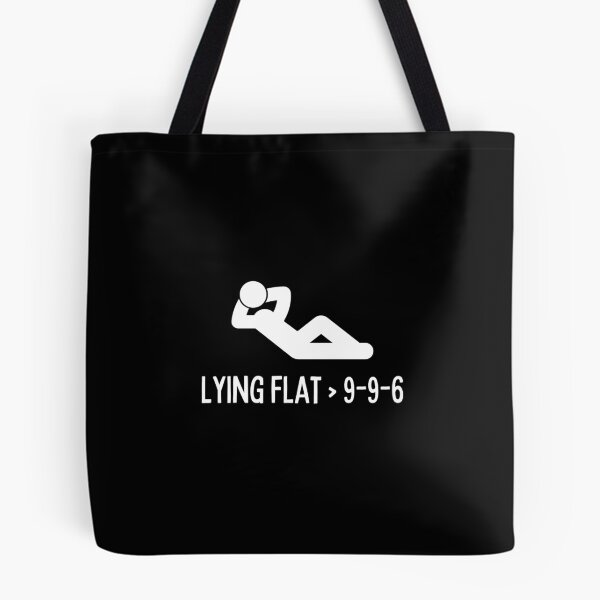 Item preview, Copy of Lying Flat/ Tang ping/ 躺平 > 9-9-6 v2 - sticker print designed and sold by ThousandAutumns.