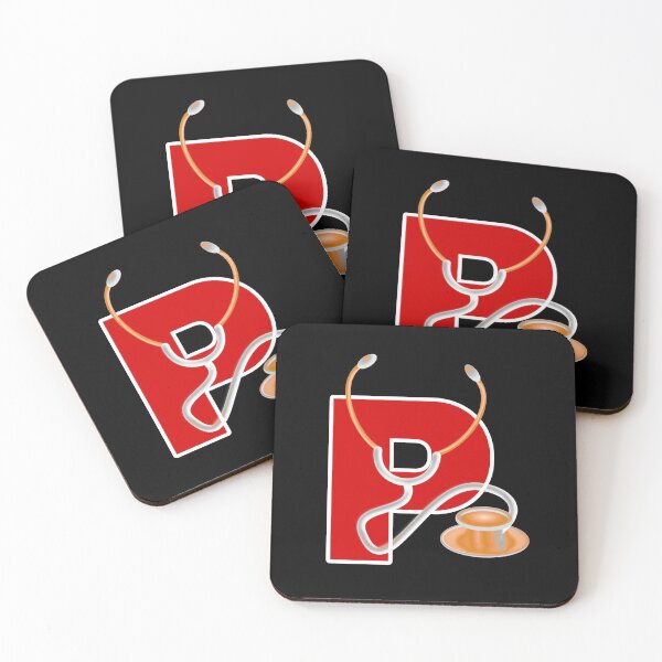 Item preview, md, doctor, letter p, alphabet designed and sold by doctors-apparel.