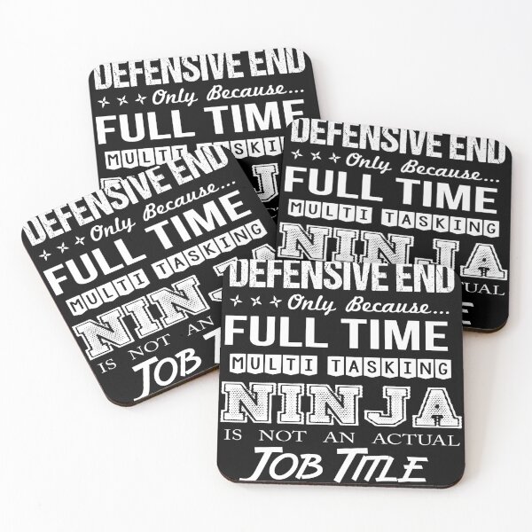 Item preview, Defensive End T Shirt - Multitasking Ninja Job Gift Item Tee designed and sold by oldsbyisai.