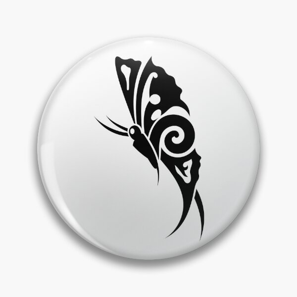 Item preview, Black butterfly tribal tattoo designed and sold by Almusawwir.